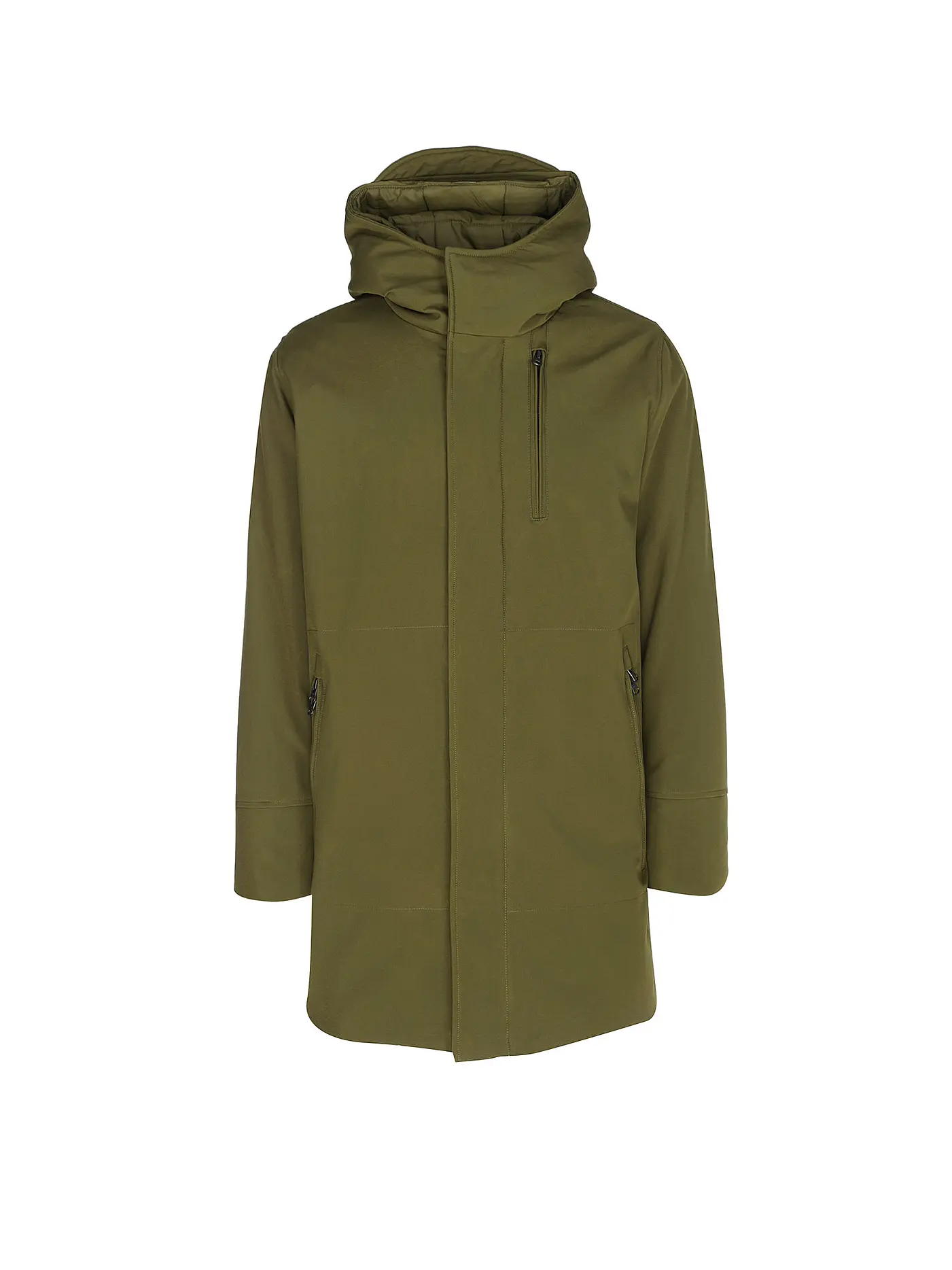 KNOWLEDGE COTTON APPAREL | Softshell Parka | olive